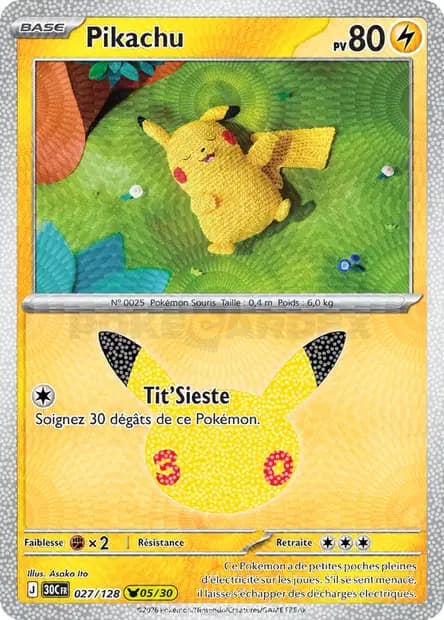 Pikachu — 30ᵉ Anniversaire