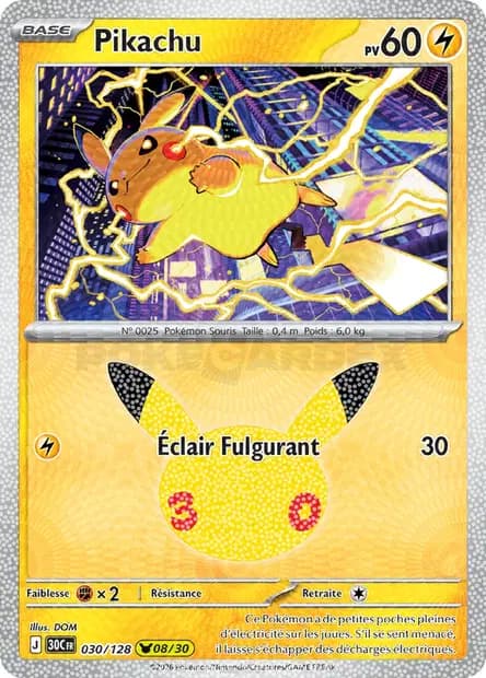 Pikachu — 30ᵉ Anniversaire
