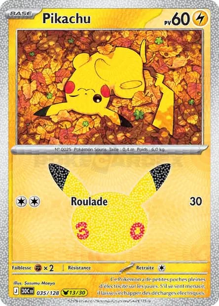 Pikachu — 30ᵉ Anniversaire