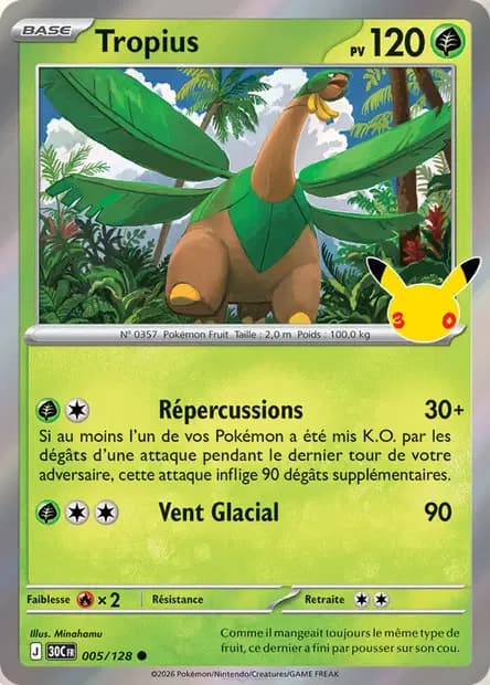 Tropius — 30ᵉ Anniversaire