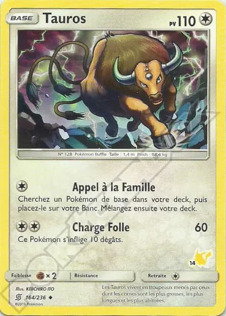 Tauros — Académie de Combat (Deck Pikachu)
