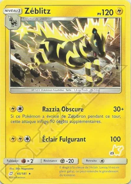 Zéblitz — Académie de Combat (Deck Pikachu)