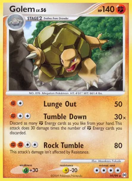 Grolem — Platine : Arceus