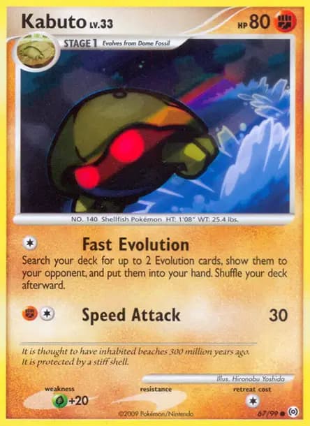 Kabuto — Platine : Arceus
