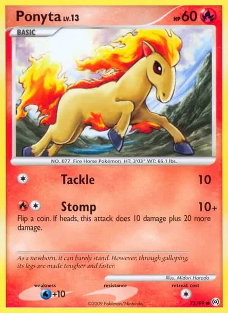Ponyta — Platine : Arceus