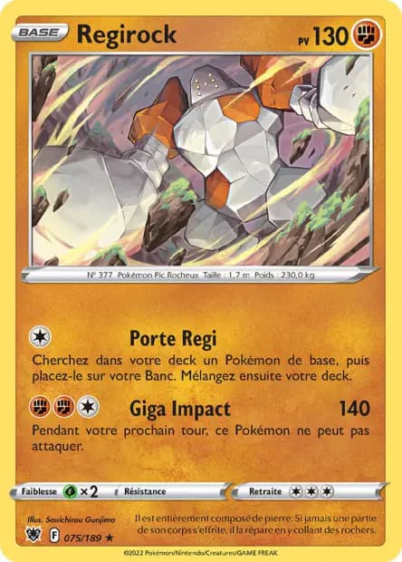 Regirock — Astres Radieux