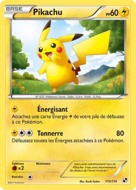 Pikachu — Noir et Blanc