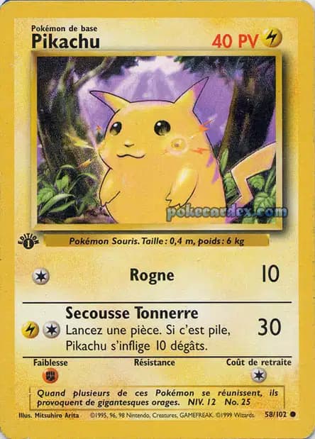 Pikachu — Base Set