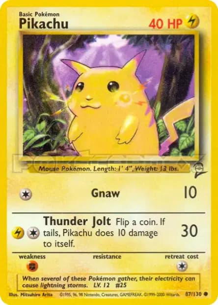Pikachu — Base Set 2