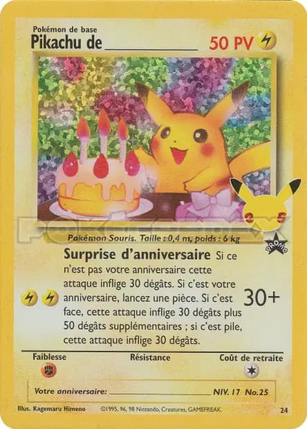 Pikachu — Célébrations