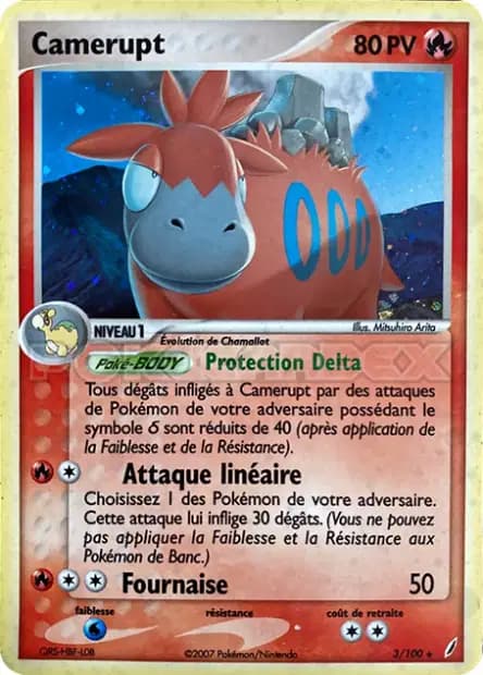 Camérupt — EX : Gardiens de Cristal