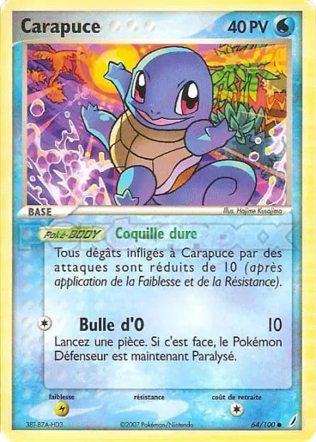 Carapuce — EX : Gardiens de Cristal