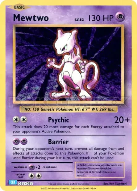 Mewtwo — TCG Classic Blastoise & Suicune