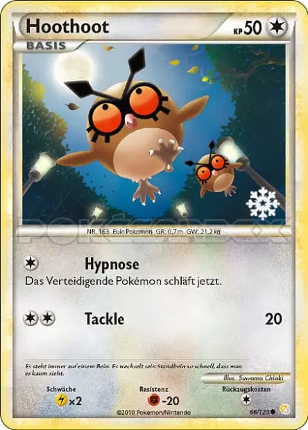 Hoothoot — Calendrier Pokémon 2010