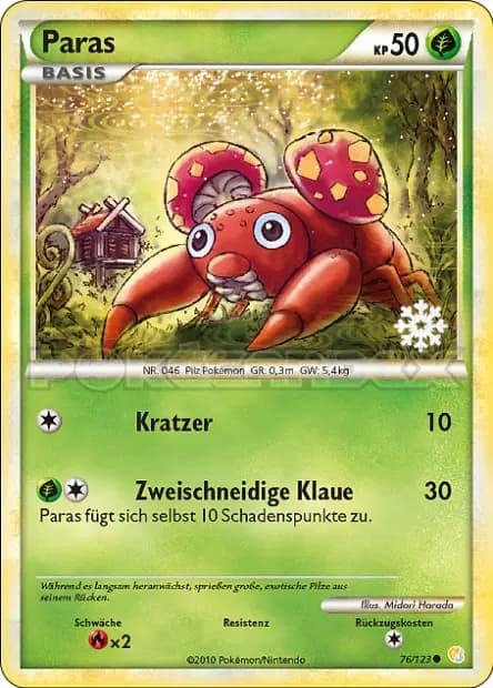 Paras — Calendrier Pokémon 2010