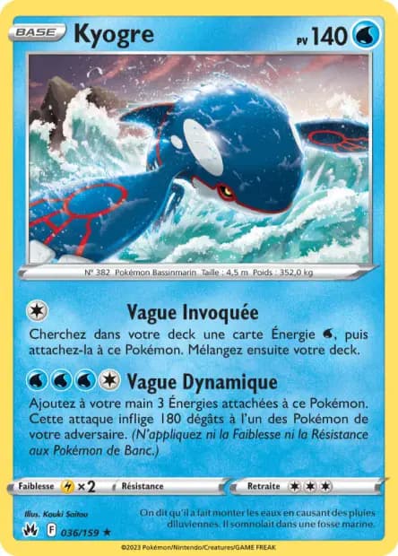 Kyogre — Zénith Suprême