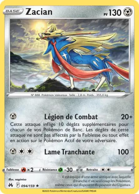 Zacian — Zénith Suprême