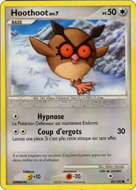 Hoothoot — Diamant & Perle