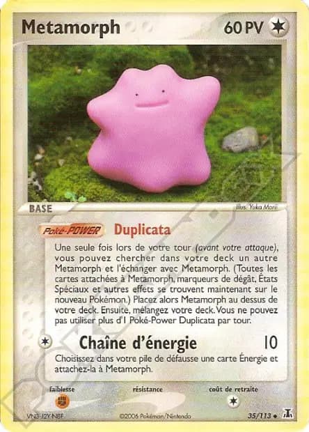 Métamorph — EX : Espèces Delta