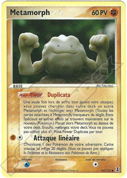 Métamorph — EX : Espèces Delta