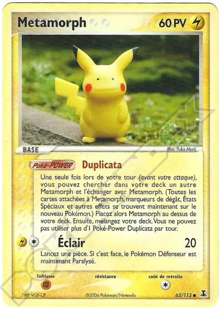 Métamorph — EX : Espèces Delta