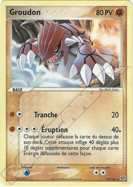 Groudon — EX : Émeraude