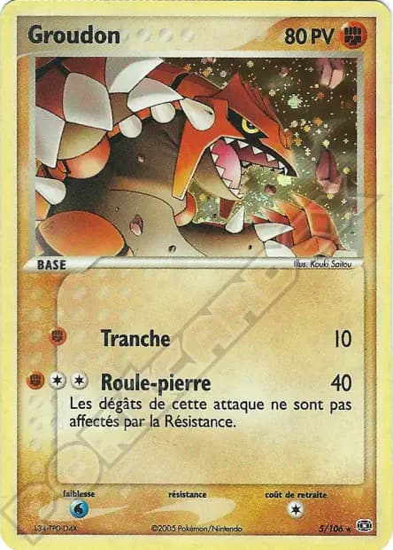 Groudon — EX : Émeraude