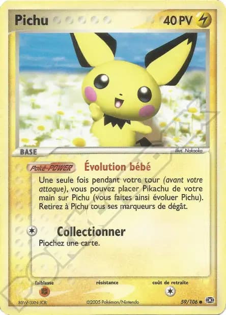 Pichu — EX : Émeraude