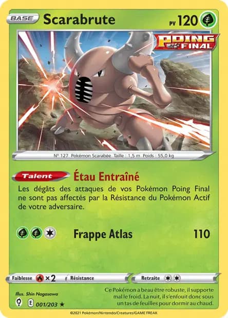 Scarabrute — Évolution Céleste