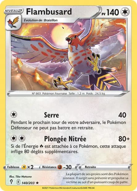 Flambusard — Évolution Céleste