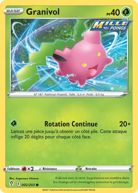 Granivol — Évolution Céleste