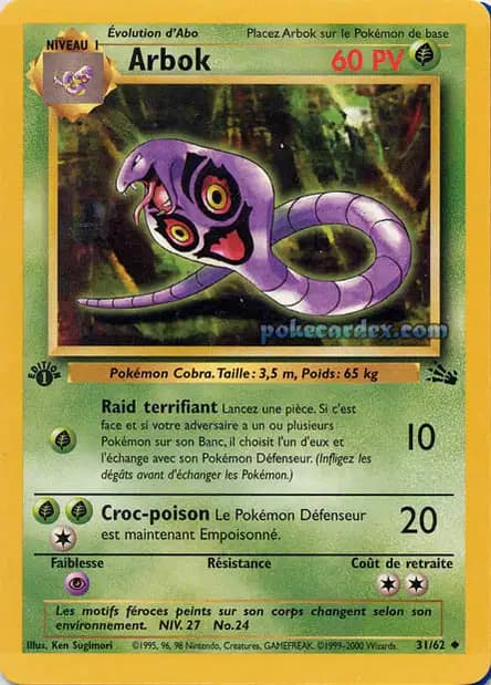 Arbok — Fossil
