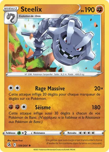 Steelix — Poing de Fusion