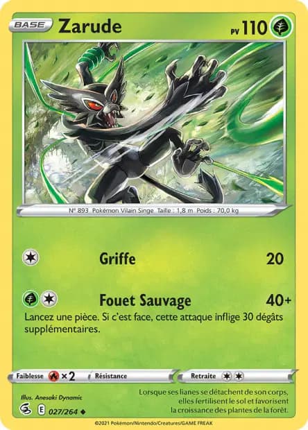 Zarude — Poing de Fusion