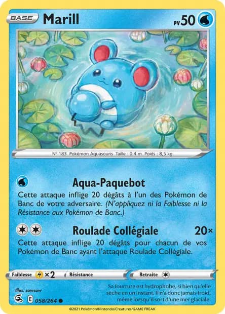 Marill — Poing de Fusion