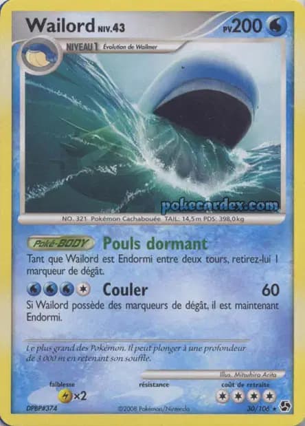 Wailord — Diamant & Perle : Duels au Sommet