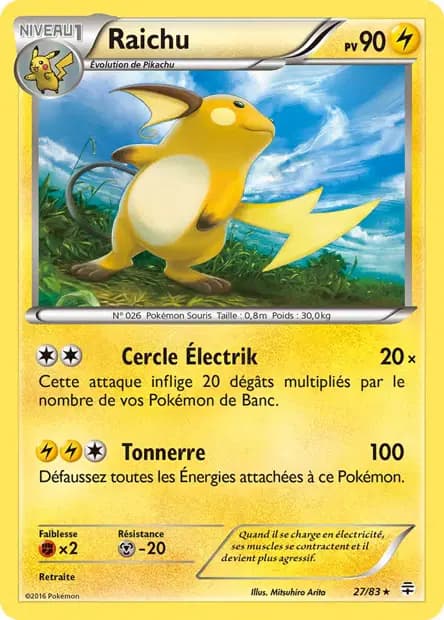 Raichu — Générations