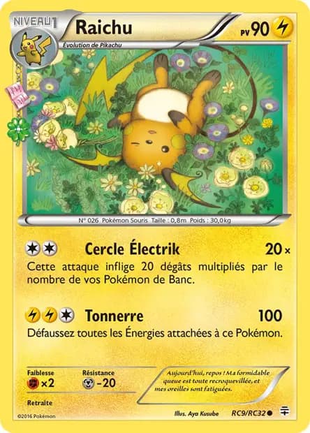 Raichu — Générations