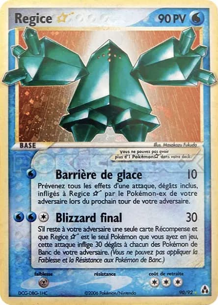 Regice — EX : Créateurs de Légendes