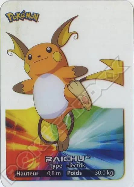 Raichu — Lamincards 2005