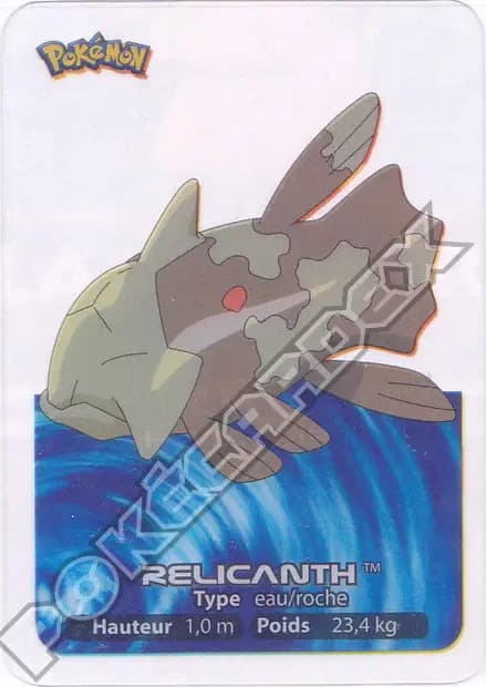 Relicanth — Lamincards 2006