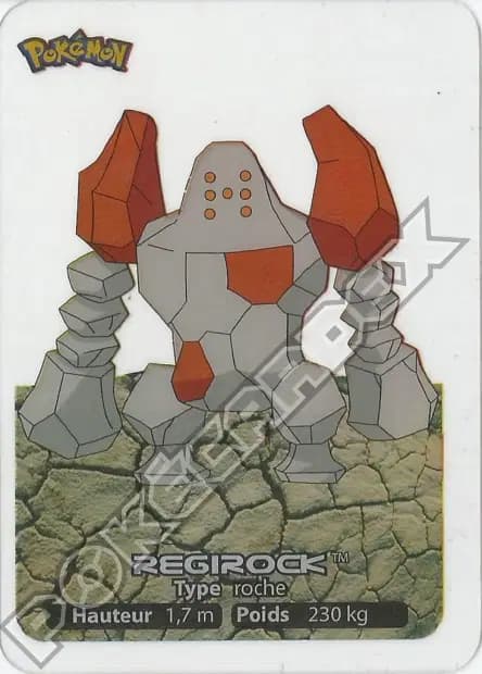 Regirock — Lamincards 2006