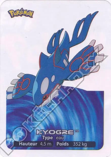 Kyogre — Lamincards 2006