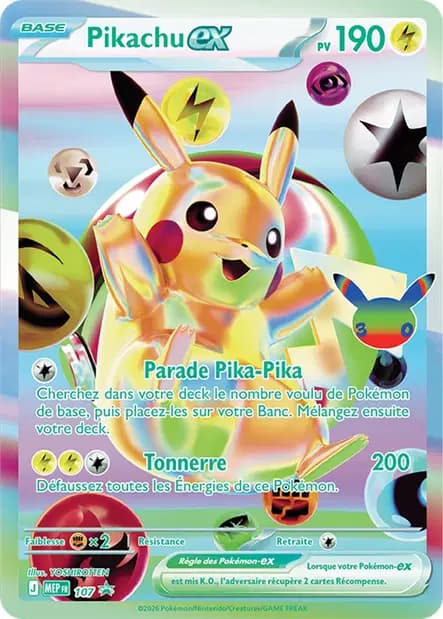 Pikachu — Promos Méga-Évolution