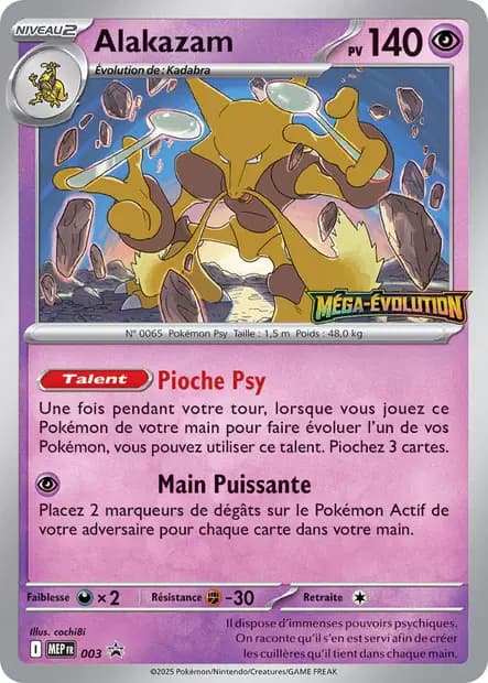 Alakazam — Promos Méga-Évolution