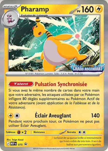 Pharamp — Promos Méga-Évolution