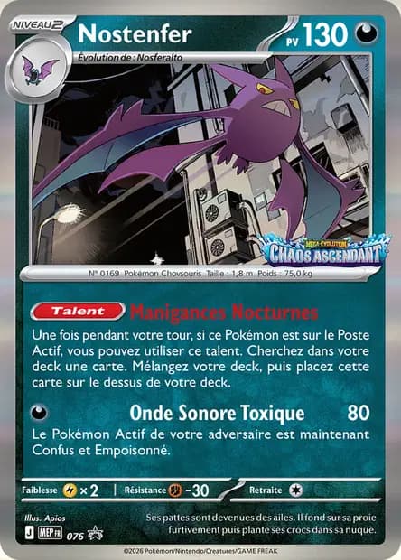 Nostenfer — Promos Méga-Évolution