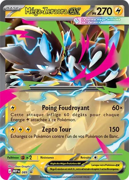 Zeraora — Promos Méga-Évolution