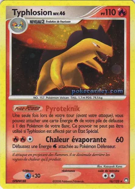 Typhlosion — Diamant & Perle : Trésors Mystérieux