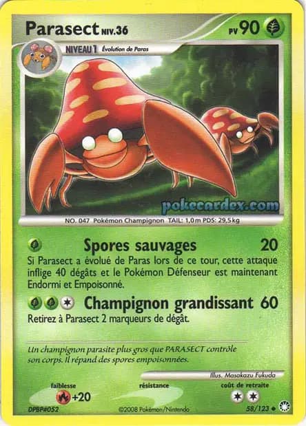 Parasect — Diamant & Perle : Trésors Mystérieux